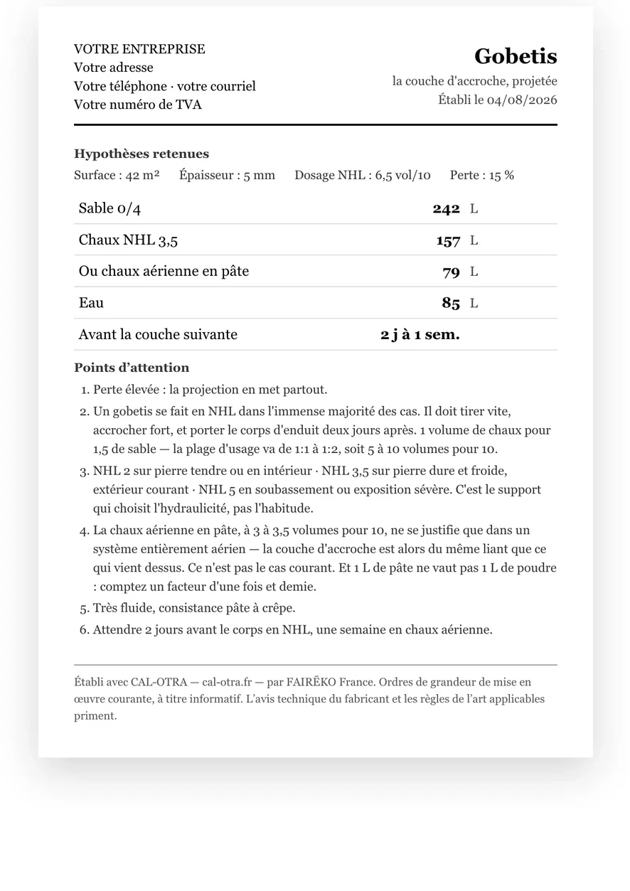 Le rapport de chantier, prêt à imprimer